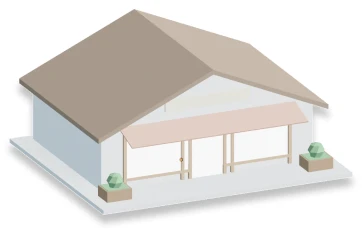 Shared building 4, 3D render